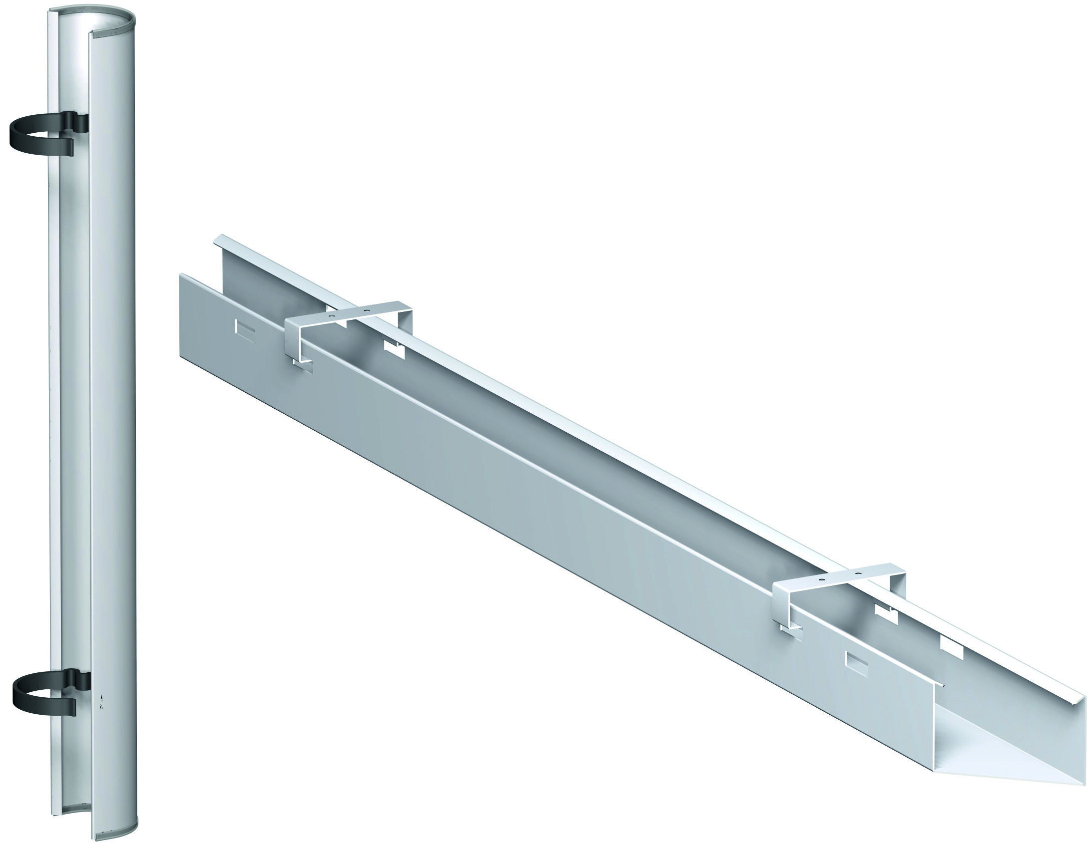 PC-Elektrifizierungs-Set für Schreibtische 160 cm, Silber