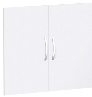Flügeltürensatz für Korpusbreite 80 cm, nicht abschließbar, 2OH, Weiß Flügeltürensatz für Korpusbreite 80 cm, nicht abschließbar, 2OH, Weiß