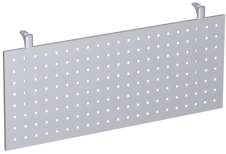 Knieraumblende gelocht, für Tischbreite 120 cm, Silber Knieraumblende gelocht, für Tischbreite 120 cm, Silber