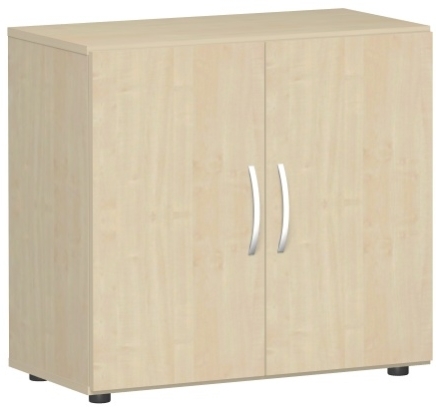 Flügeltürenschrank mit Standfüßen, inkl. Türdämpfer, nicht abschließbar, Breite 80 cm, 2OH, Ahorn/Ahorn