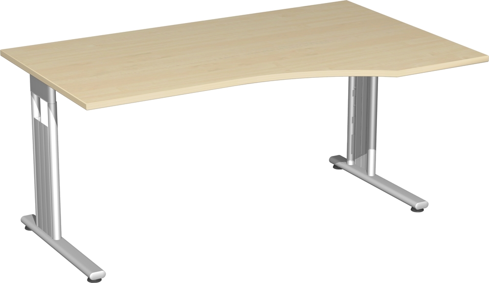 PC-Schreibtisch C Fuß Flex, feste Höhe, 1800x1000x720