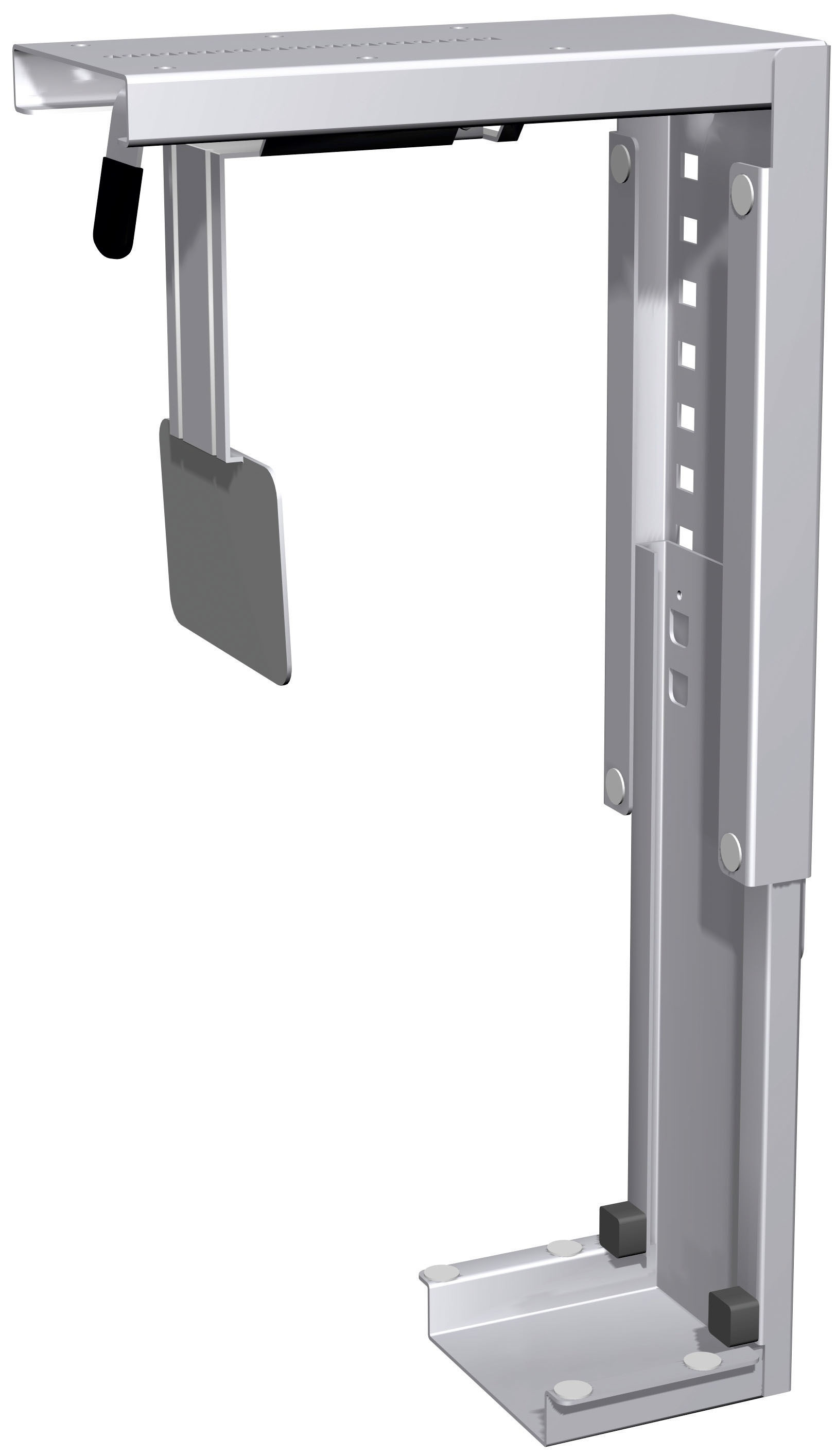 CPU-Halter unter Tischplatte zu montieren, Silber CPU-Halter unter Tischplatte zu montieren, Silber