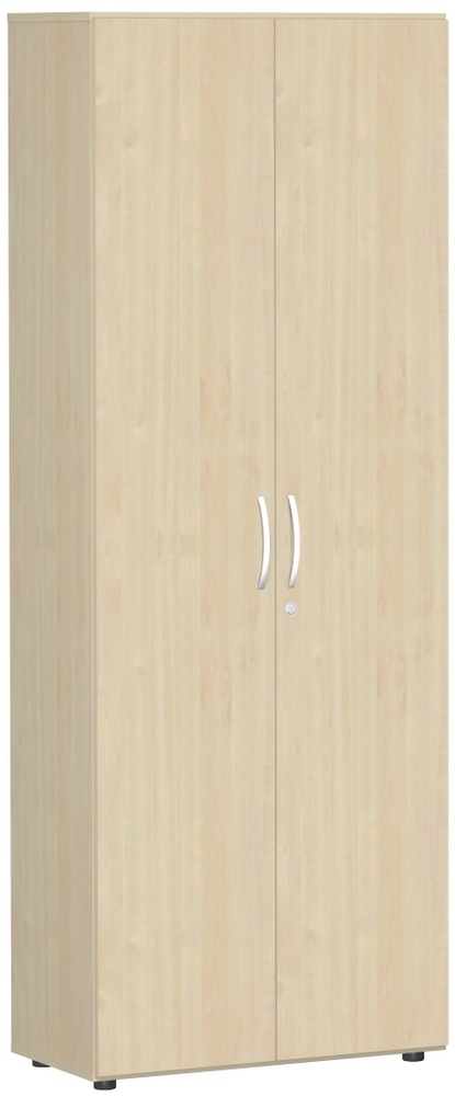 Garderobenschrank mit ausziehbarem Garderobenhalter, mit Standfüßen, abschließbar, Breite 80 cm