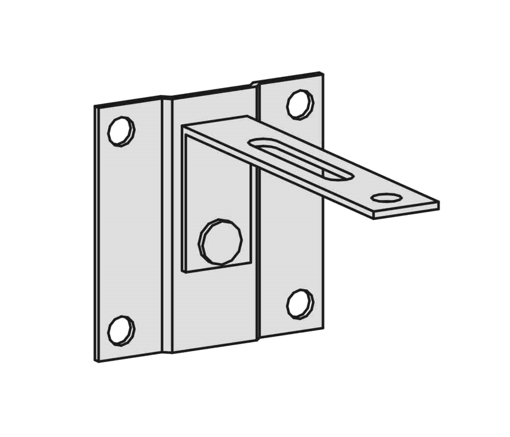 Kippsicherung, Wandmontage bauseits, ohne Montagezubehör Kippsicherung, Wandmontage bauseits, ohne Montagezubehör