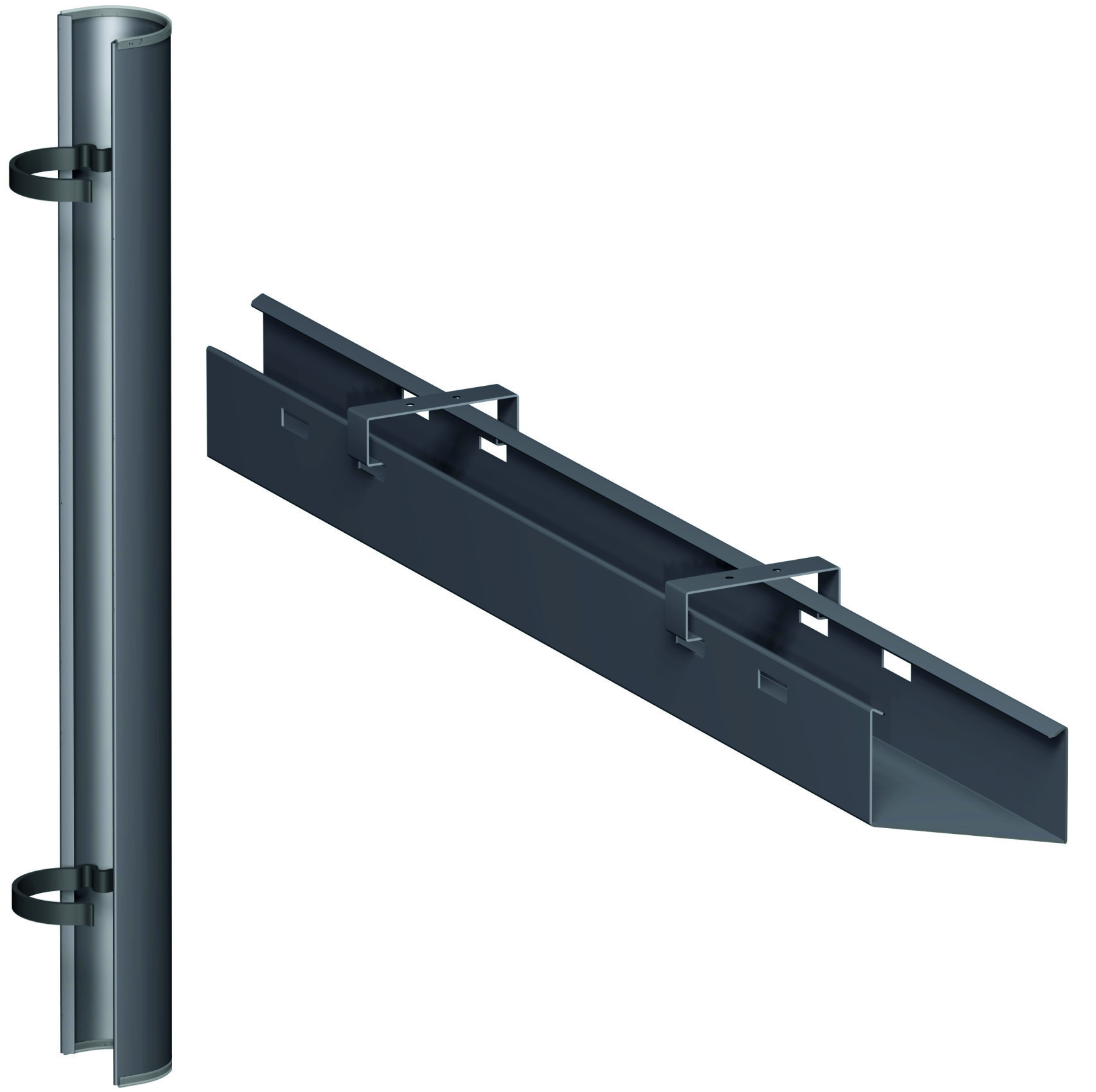 PC-Elektrifizierungs-Set für Schreibtische 120 cm, Anthrazit