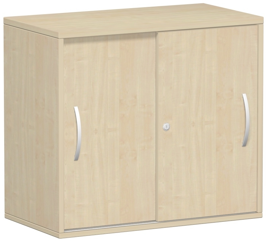 Anstell-Schiebetürenschrank Oberboden 25 mm, mit Stellfüßen, abschließbar, 80x42,5x72 cm