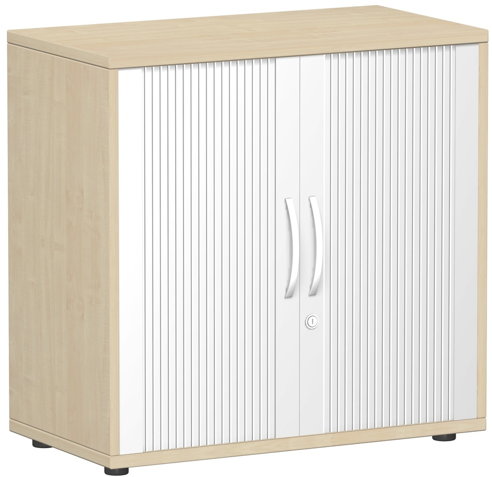 Querrollladenschrank Oberboden 25 mm, mit Standfüßen, abschließbar, 80x42,5x79,8 cm