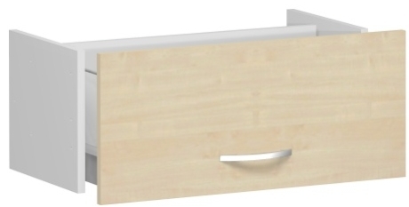 Hängeregistraturschublade f. Korpusbreite 80 cm, ohne Auszugssperre, (Wandbefestigung notwendig), nicht abschließbar, 1 OH