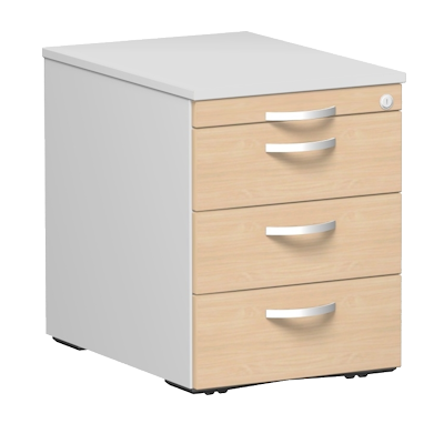 Rollcontainer mit Kunststoff-Schubfächern