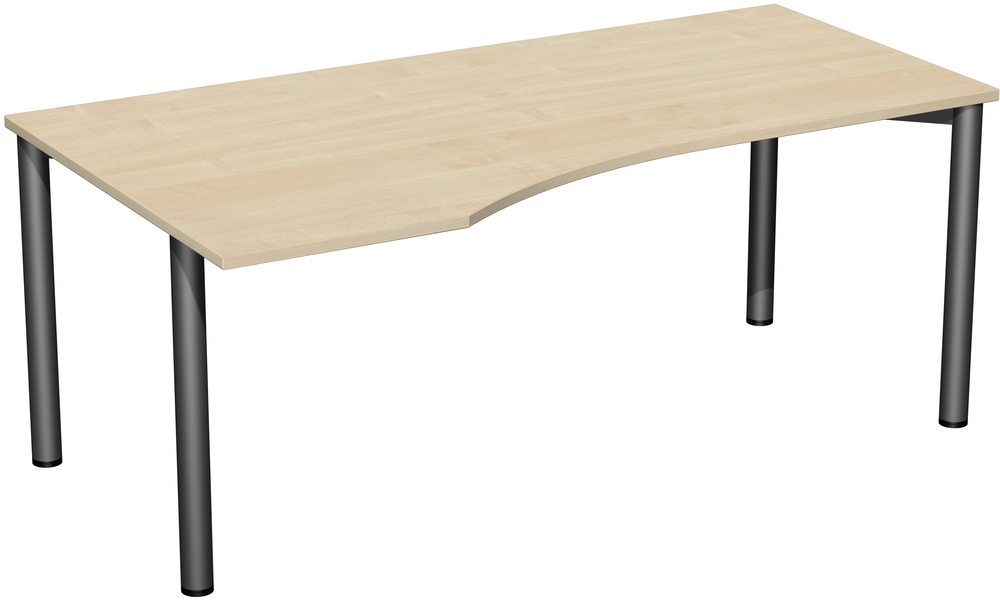PC-Schreibtisch 4 Fuß Flex, feste Höhe, 1800x1000x720