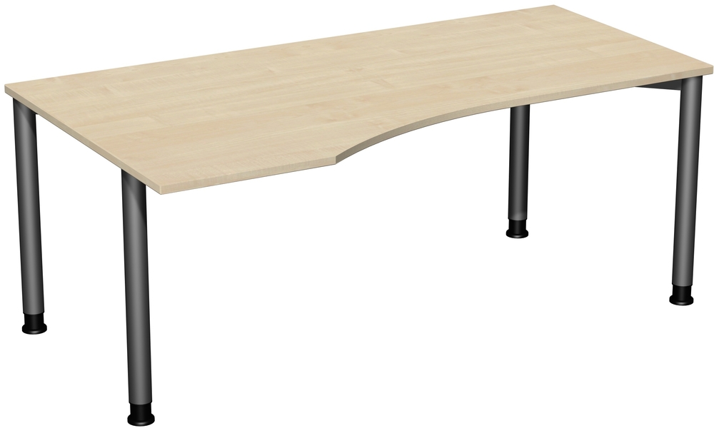PC-Schreibtisch 4 Fuß Flex, manuell höhenverstellbar, 1800x1000x680-800 PC-Schreibtisch 4 Fuß Flex, manuell höhenverstellbar, 1800x1000x680-800