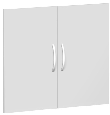 Flügeltürensatz für Korpusbreite 80 cm, nicht abschließbar, 2OH, Lichtgrau Flügeltürensatz für Korpusbreite 80 cm, nicht abschließbar, 2OH, Lichtgrau