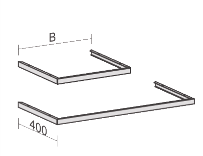 Sockelblende aus Metall Sockelblende aus Metall