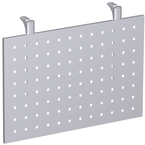 Knieraumblende gelocht, für Tischbreiten ab 80 cm, Silber Knieraumblende gelocht, für Tischbreiten ab 80 cm, Silber