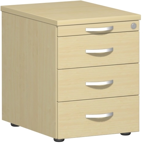 Rollcontainer 3 Kunststoff-Schubfächer+Utensilienschubfach, ZV Rollcontainer 3 Kunststoff-Schubfächer+Utensilienschubfach, ZV