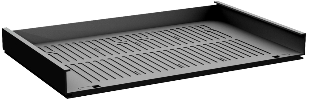 Schrägablage 1 Stück für Metall-Schubfächer verstellbare Neigung, Container Tiefe: 600 mm = 5 Stück; 800 mm = 6 Stück, Schwarz 