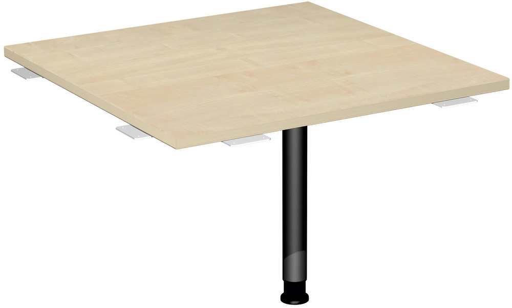 Verkettungsplatte Volleck 90° mit Stützfuß, mit Kabelführung, inkl. Verkettungsmaterial, höhenverstellbar, 800x800x680-800 Verkettungsplatte Volleck 90° mit Stützfuß, mit Kabelführung, inkl. Verkettungsmaterial, höhenverstellbar, 800x800x680-800